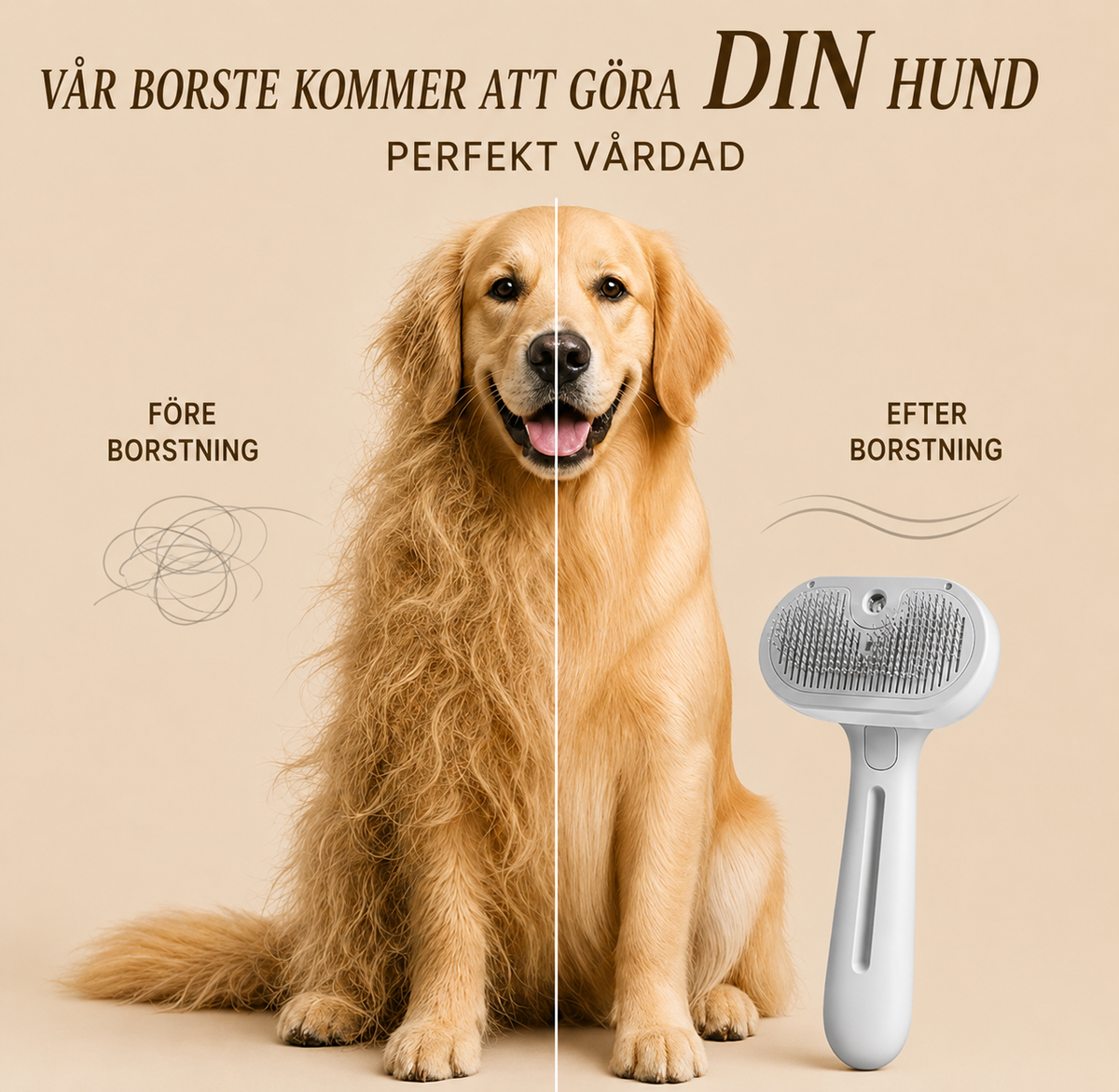Pawora-Rengöringsborste med Mist